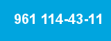 961 114-43-11 961 114-43-11
